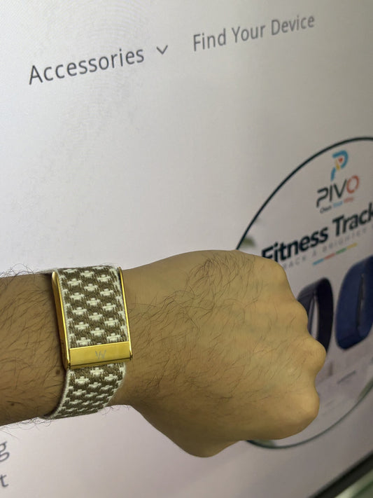 Stone Woven — Gold Buckle