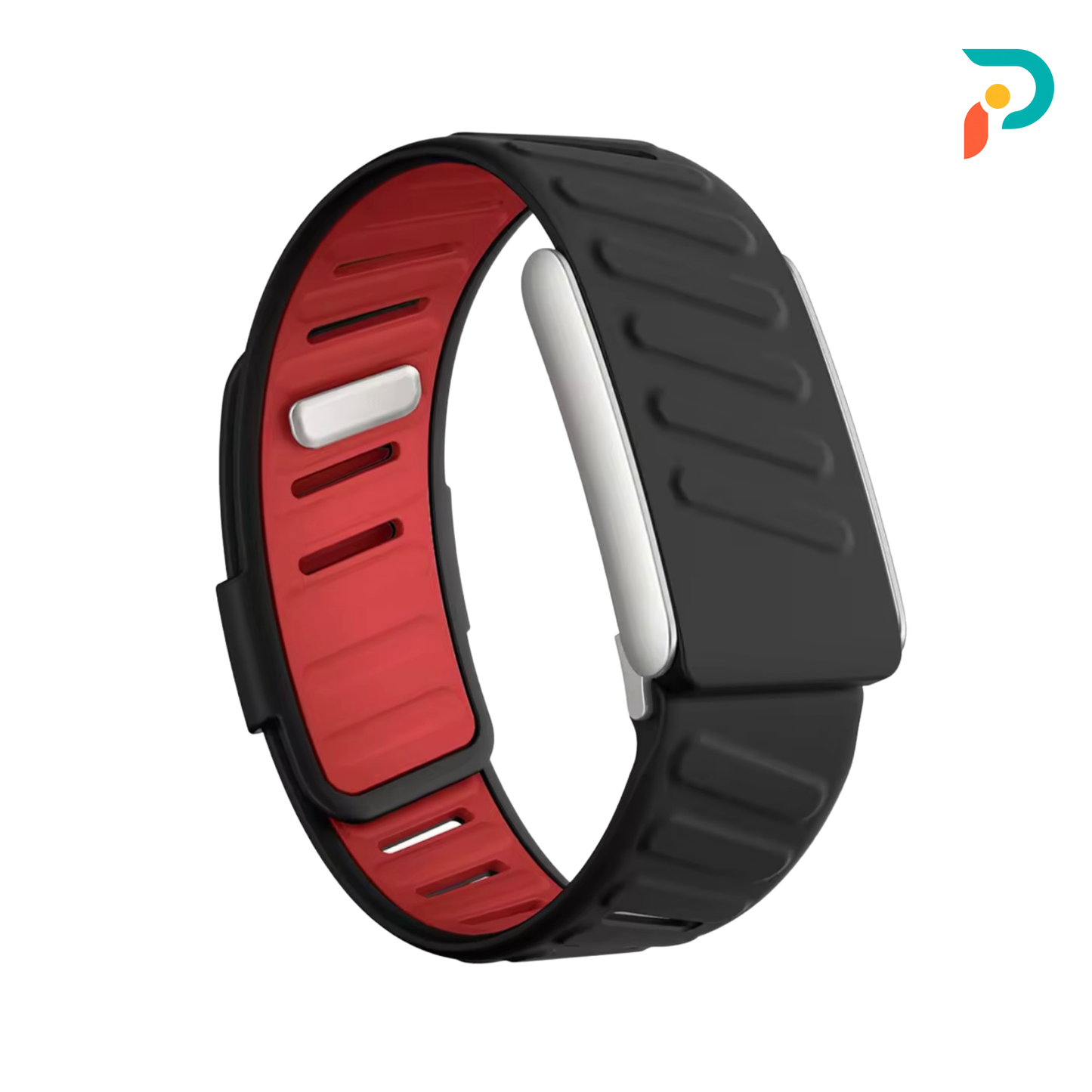 Black Red SportFlex — Silver Buckle