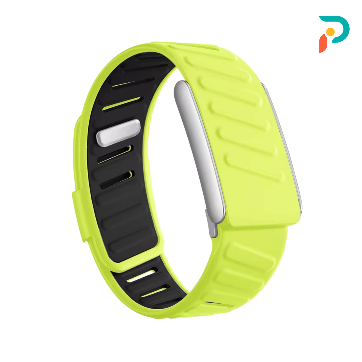 Lime Black SportFlex — Silver Buckle