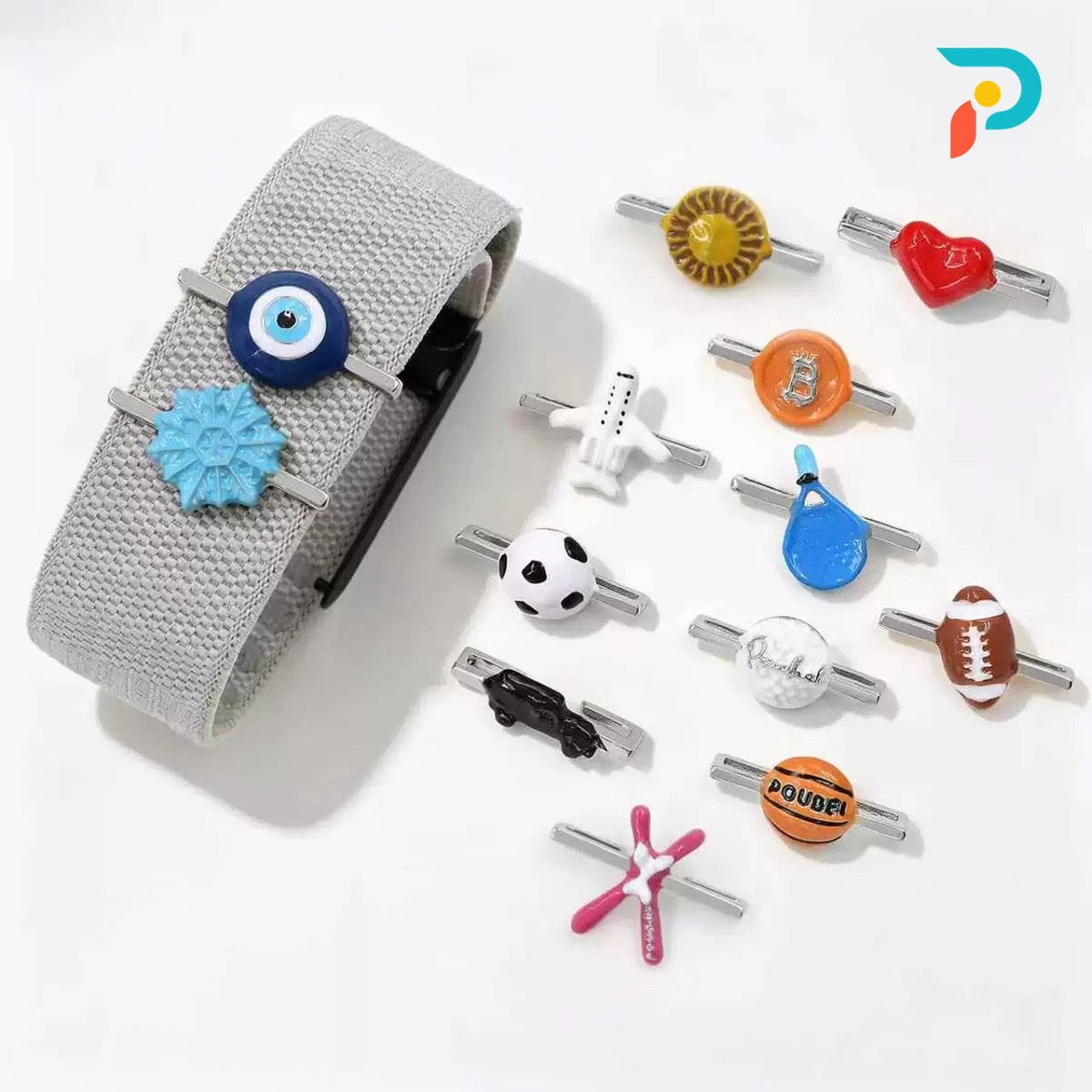 Racket Charm — Silver