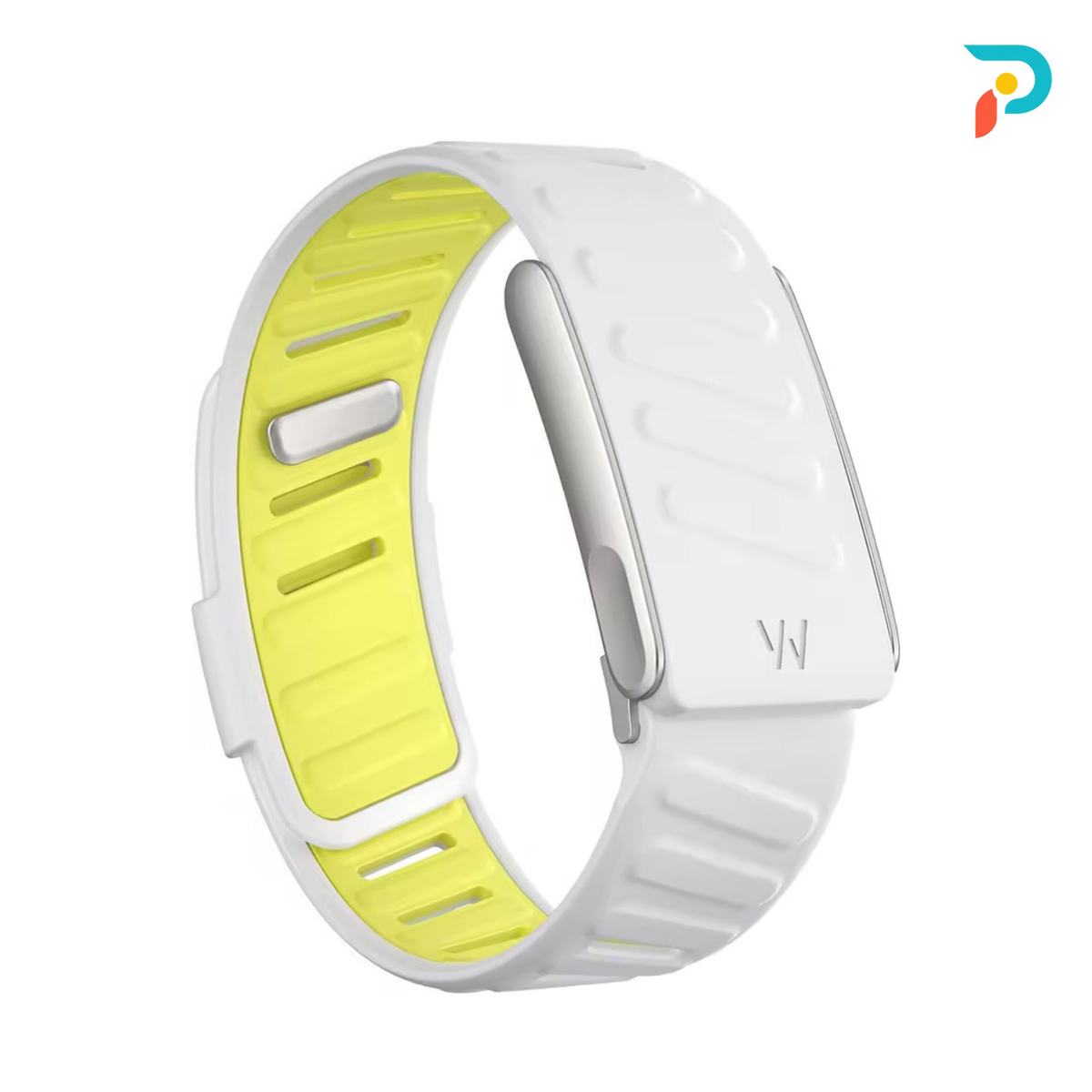White Yellow SportFlex — Silver Buckle
