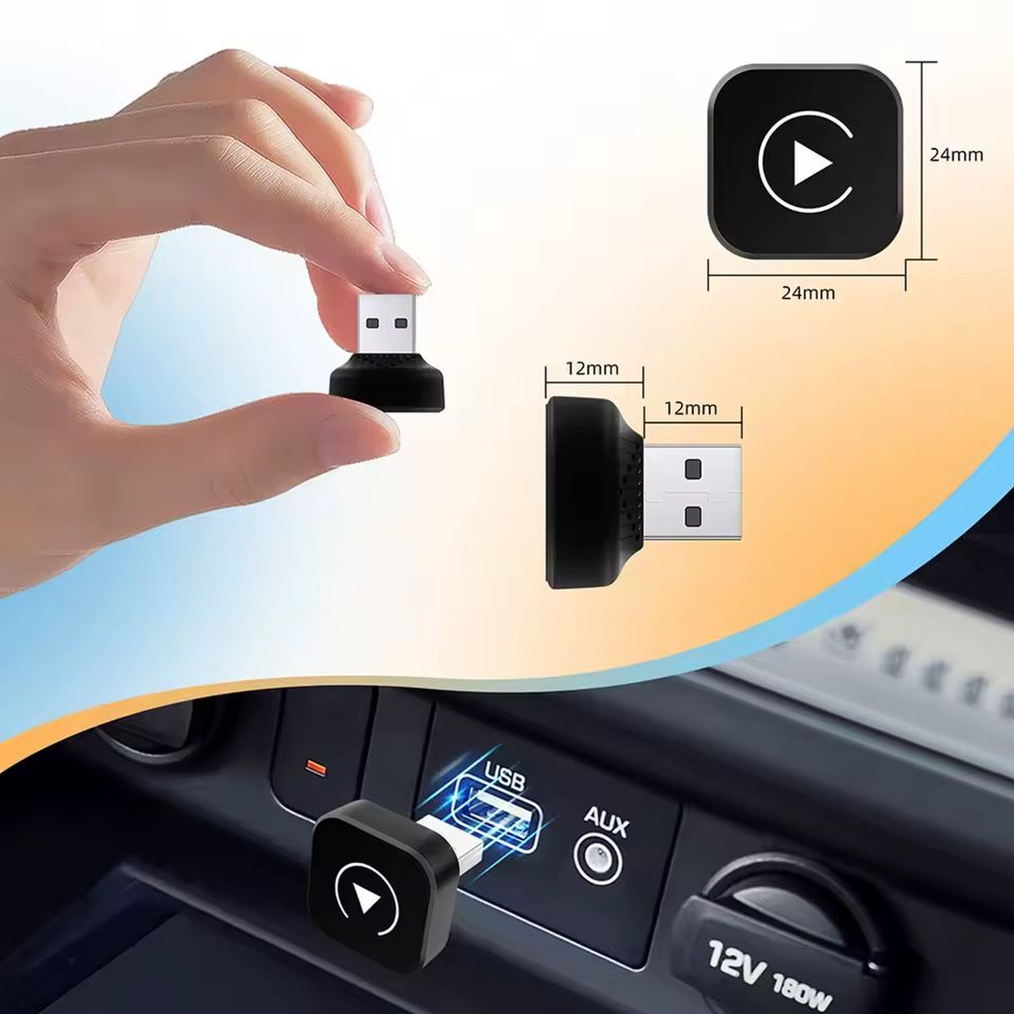 2in1 Wireless CarPlay Adapter