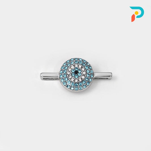 Light Blue Eyes Charm — Silver