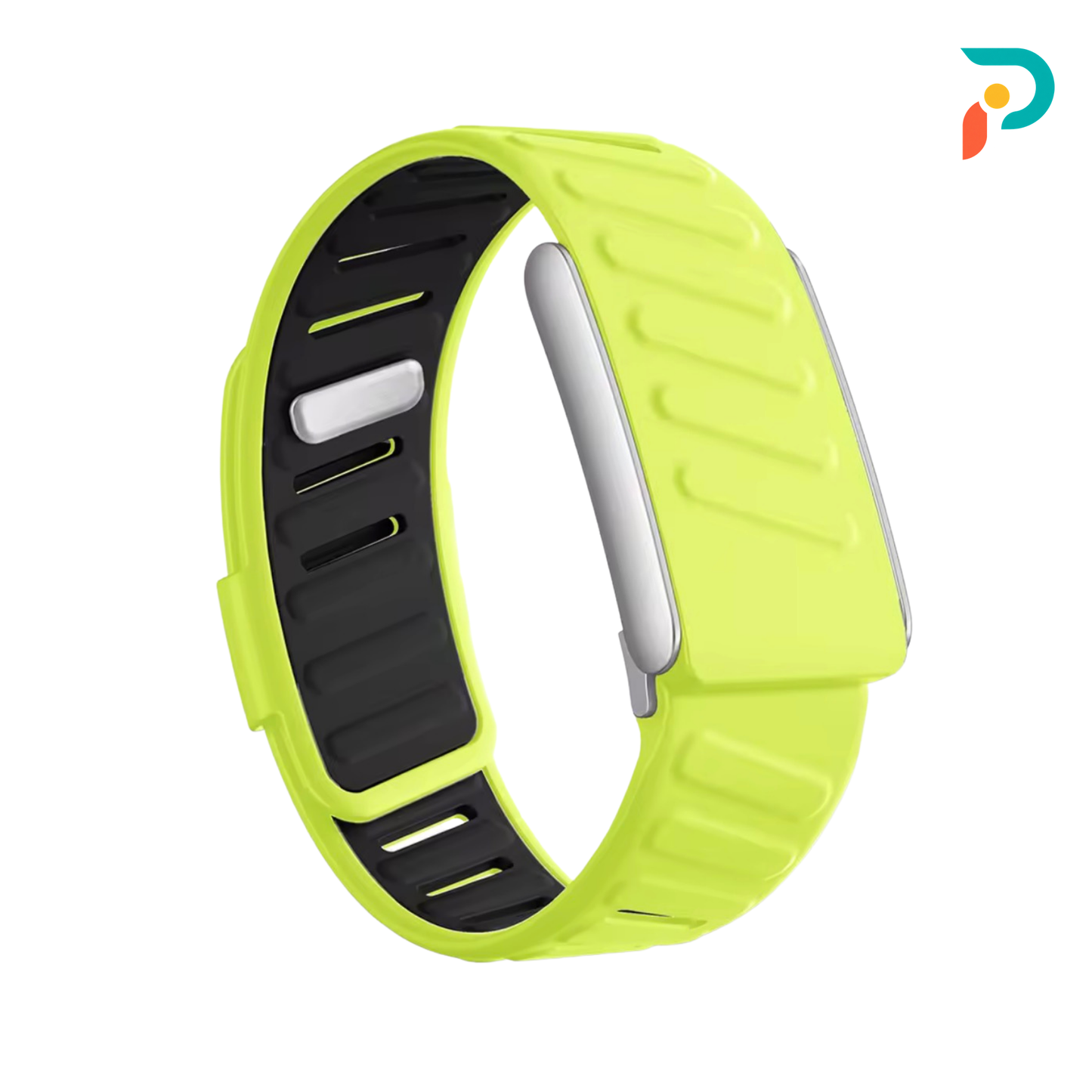 Lime Black SportFlex — Silver Buckle
