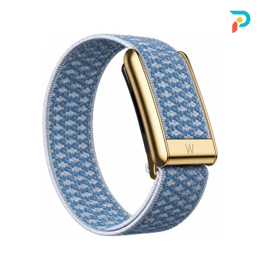 Sky Blue Woven — Gold Buckle